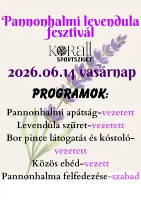 Pannonhalmi Levendula Fesztivál – buszos kirándulás plakátja