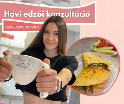 Havi edzői konzultáció egészséges receptekkel