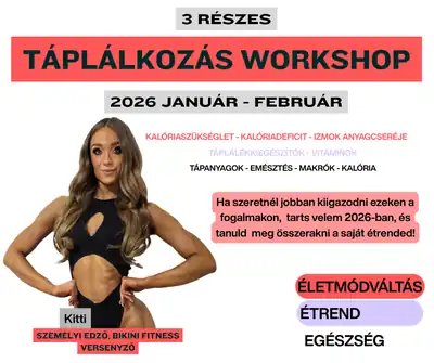 3 részes táplálkozás-workshop – plakát