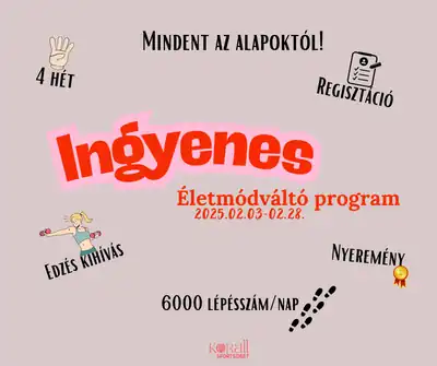 Életmódváltó program – plakát