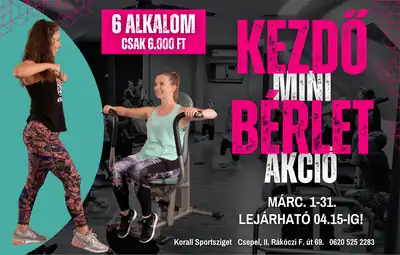 Kezdő MINI Bérlet akció – plakát