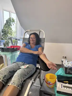 Véradás a Korall Sportszigetben a Vöröskereszttel