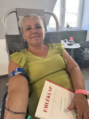 Véradás a Korall Sportszigetben a Vöröskereszttel